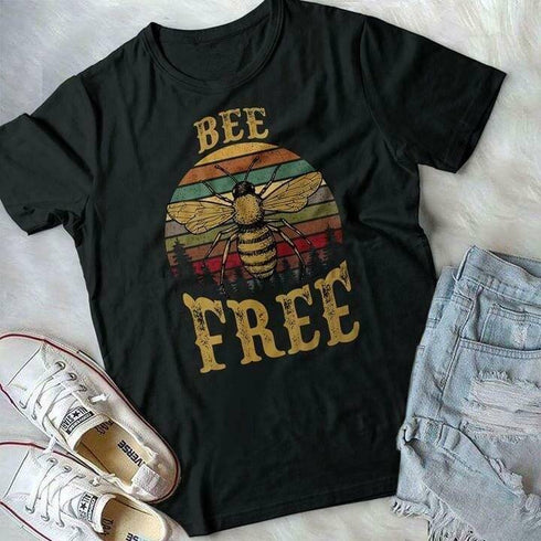 Men's T-Shirt Black Cotton